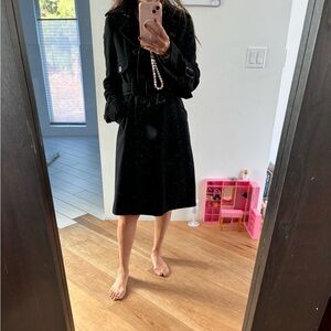 Wool Long Coat with Belt